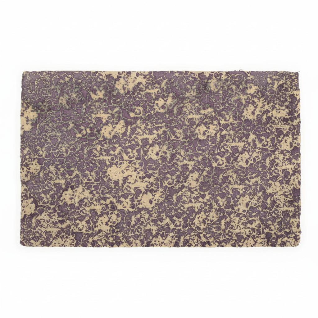 Handcrafted Batik Wallpaper |  Purple Flower Power by Le Monde Sauvage