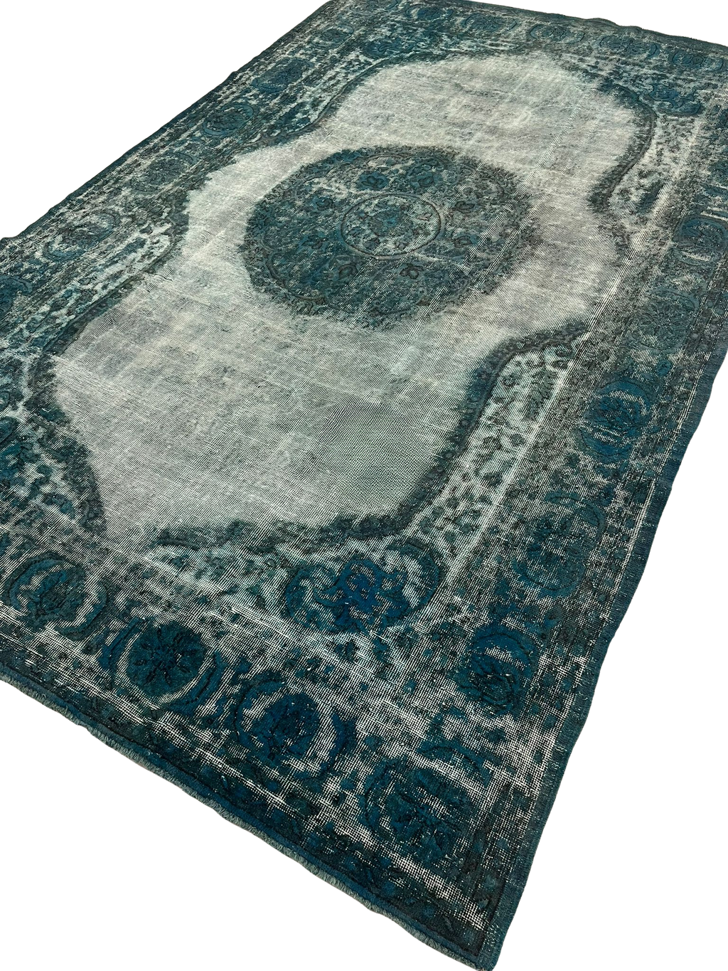 Vintage Indigo Turkish Rug - 347x218cm by Mohebban