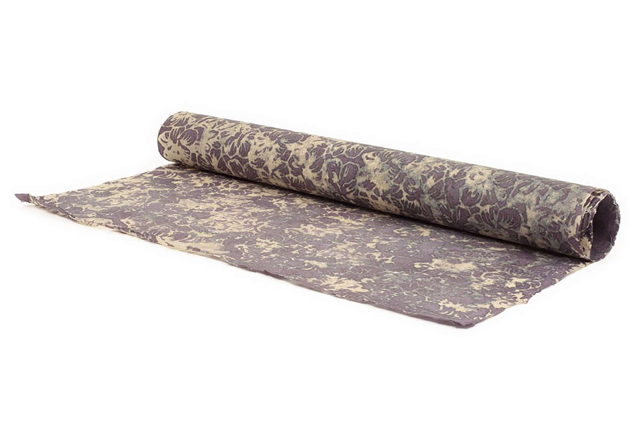 Handcrafted Batik Wallpaper |  Purple Flower Power by Le Monde Sauvage
