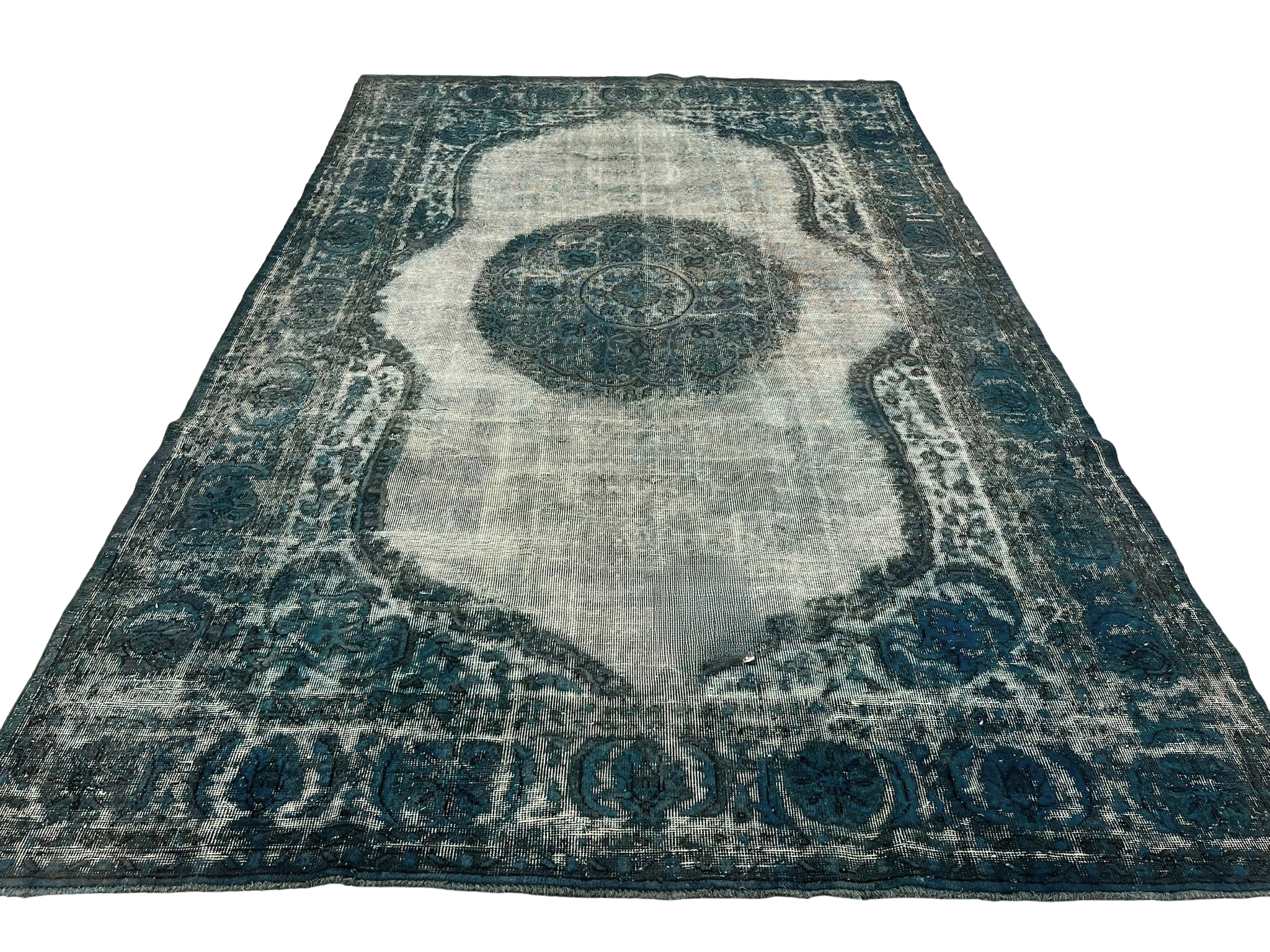 Vintage Indigo - Hand-Knotted Turkish Rug by Mohebban