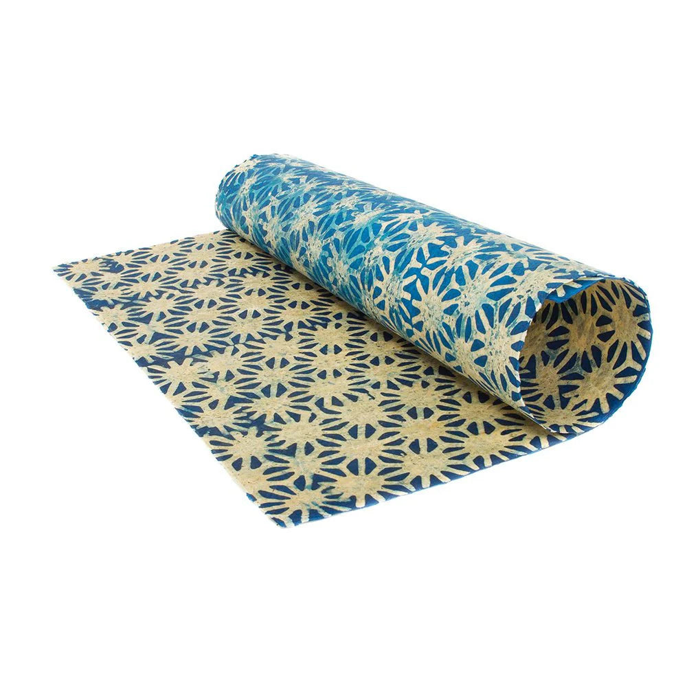 Handcrafted Batik Wallpaper |  Night Star Blue by Le Monde Sauvage