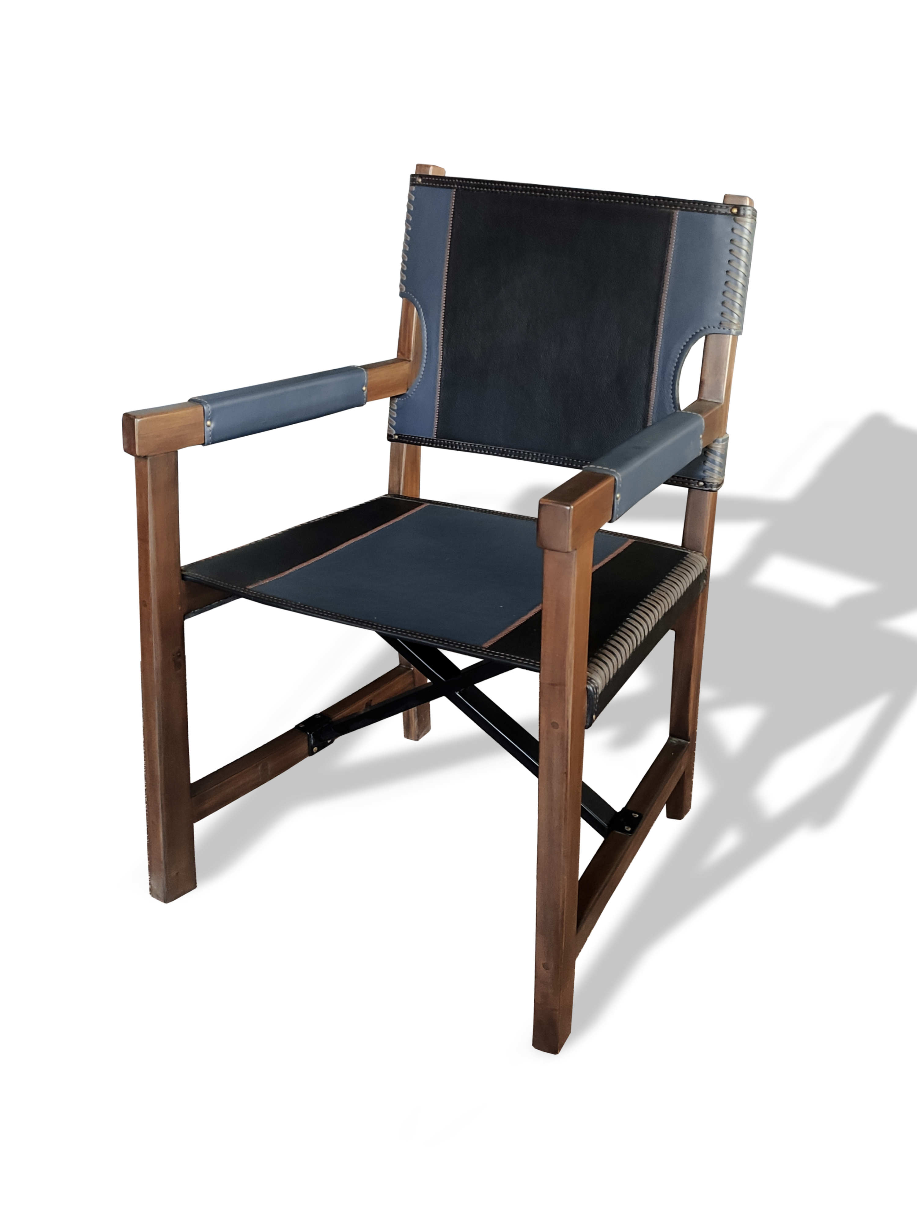Boho Leather Armchair by Prizmic & Brill