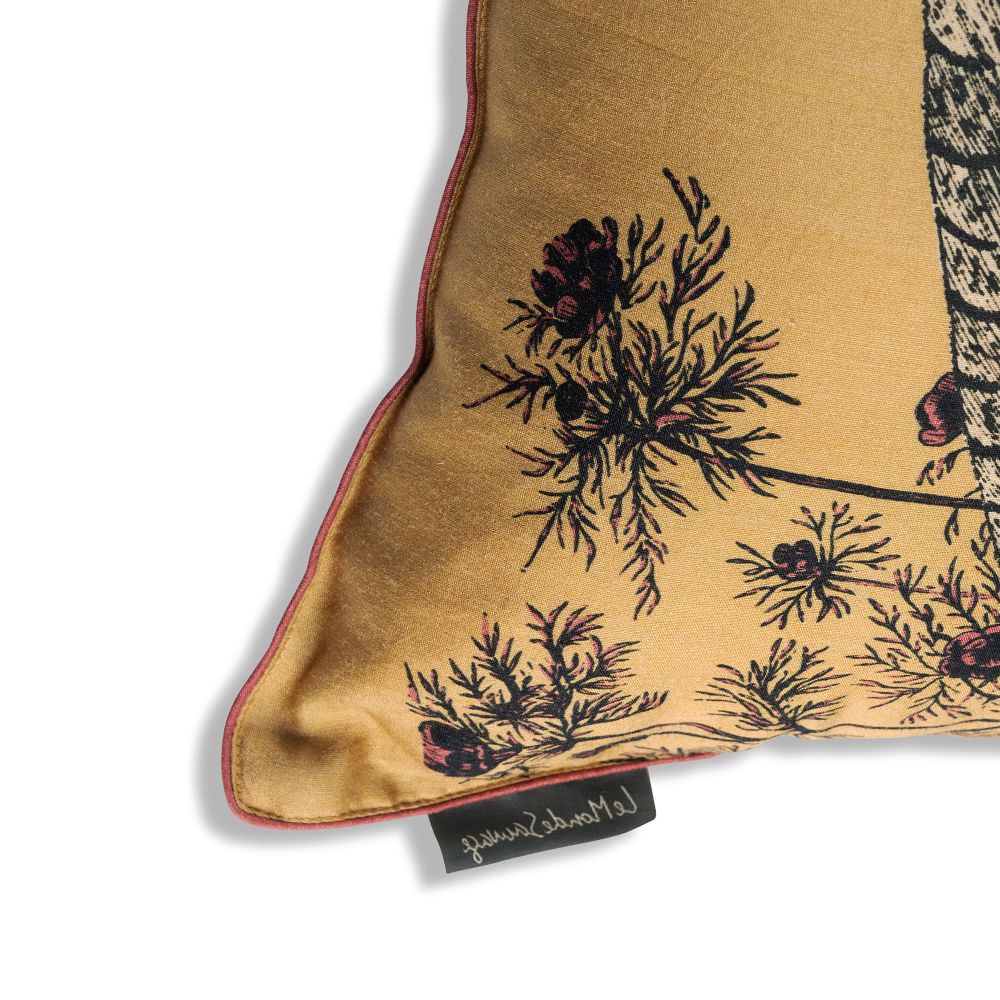 Bestiaire Cushion Hocco by Le Monde Sauvage