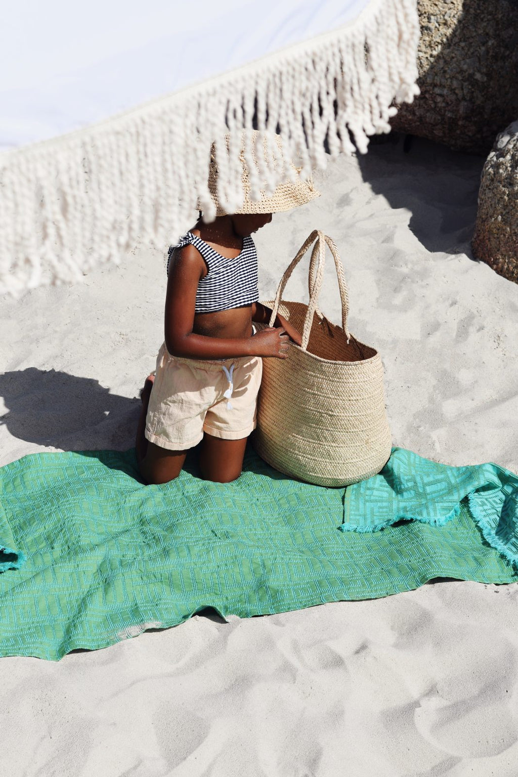 Kuba Summer Beach Towel by African Jacquard