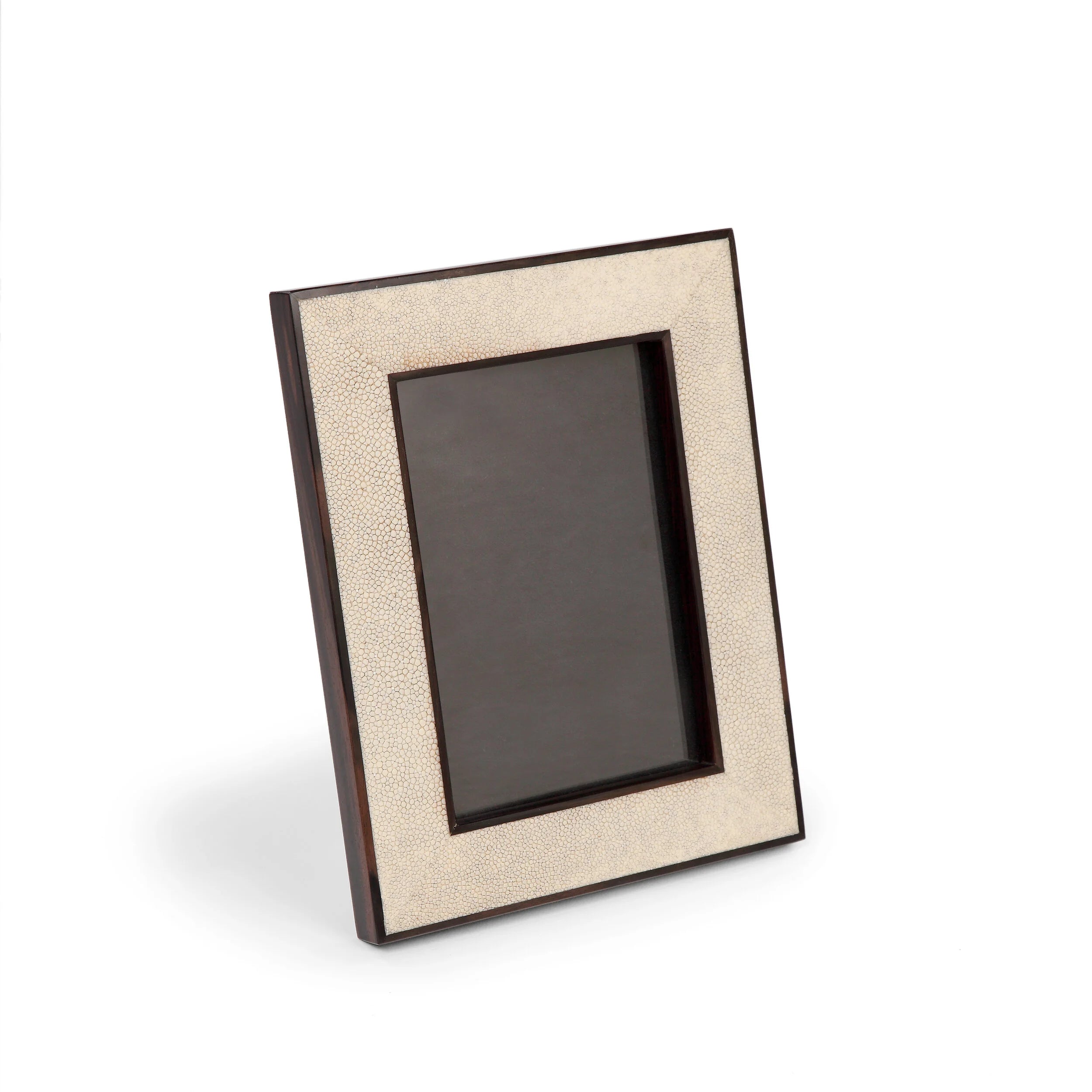 Luxury Shagreen Photo Frame with Ebony (5x7") by La Galuche