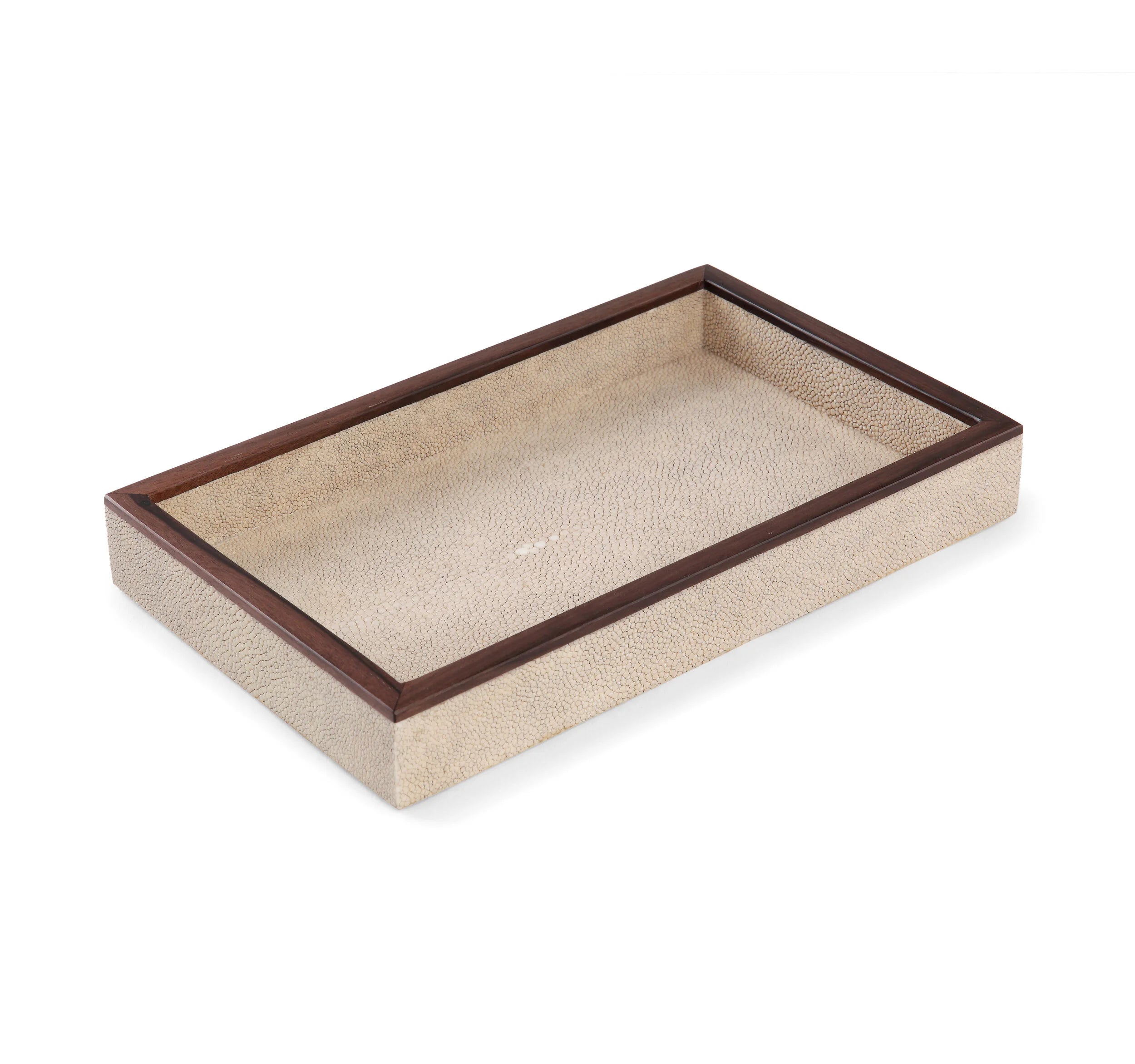 Modern Shagreen Key Tray with Ebony Trim by La Galuche