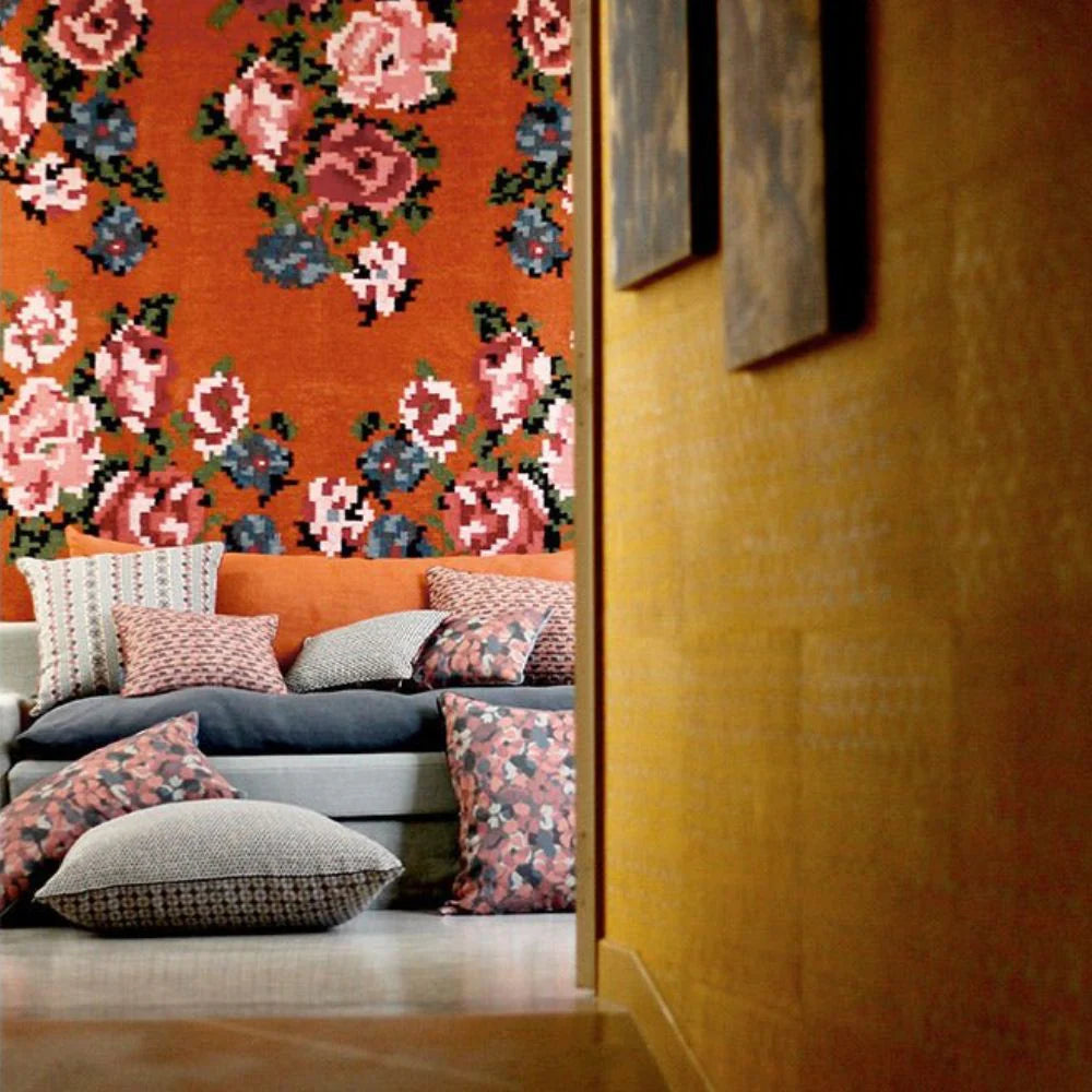 Handcrafted Batik Wallpaper |  Yellow Jaisalmer by Le Monde Sauvage
