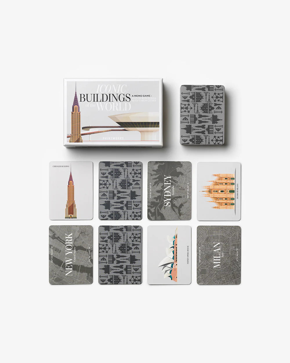 ICONIC BUILDINGS MEMO Game by Printworks