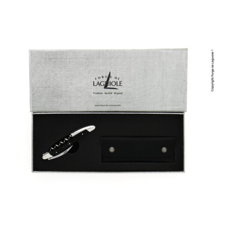 Original Sommelier Knife - Dark Horn Handle by Forge de Laguiole