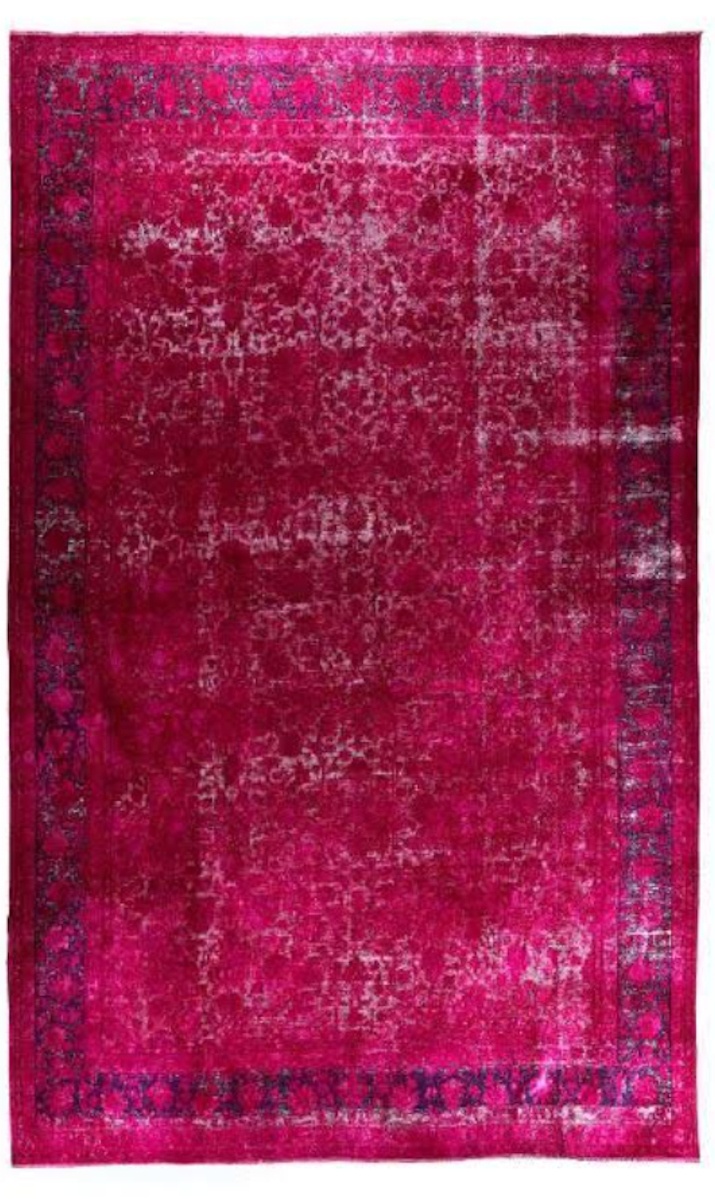 Vintage Fuchsia - Hand-Knotted Turkish Rug by Mohebban