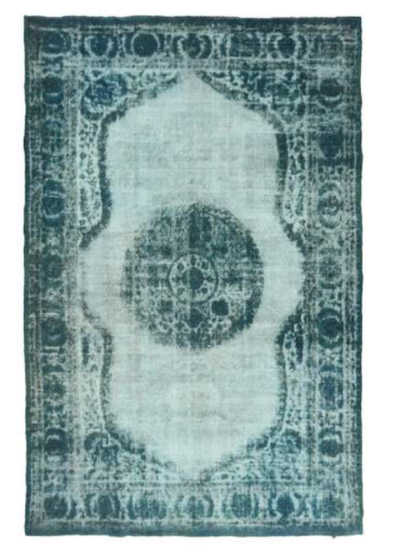 Vintage Indigo Turkish Rug - 347x218cm by Mohebban
