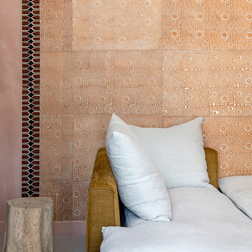 Handcrafted Batik Wallpaper | Makeup by Le Monde Sauvage