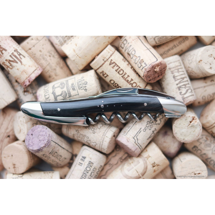 Original Sommelier Knife - Dark Horn Handle by Forge de Laguiole